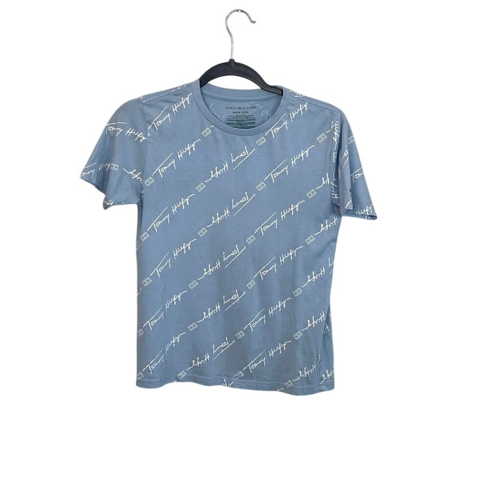 Tommy Hilfiger Blue Logo T-Shirt, Size M